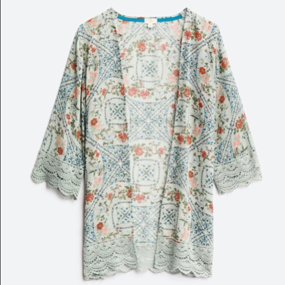 Mason & Belle Sweaters - Mason & Belle | Crochet Trim Kimono